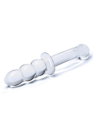 Glas Ribbed G-Spot Glass Dildo