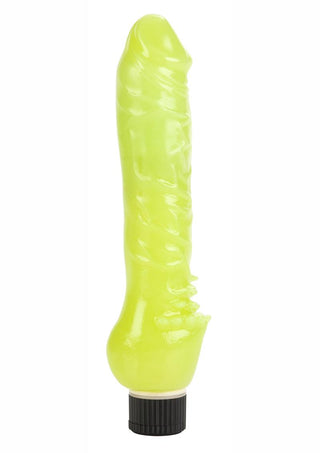 Glow In The Dark Jelly Vibe Vibrator - Glow In The Dark/Green