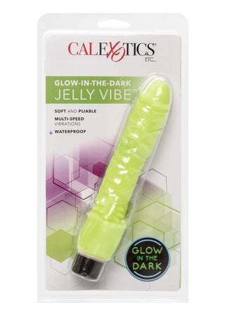 Glow In The Dark Jelly Vibe Vibrator - Glow In The Dark/Green