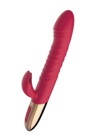 Goddess Thrusting Delight Rechargeable Silicone Dual Stimulating Vibrator