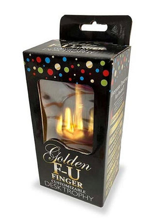 Golden F-U Finger Trophy - Black/Gold