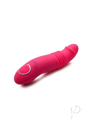 Gossip Blasters 10x Rechargeable Silicone Thrusting Vibrator - Magenta