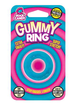 Gummy Cock Ring - Blue