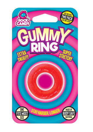 Gummy Cock Ring - Red