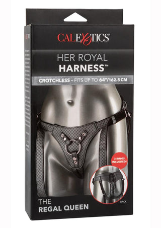 Her Royal Harness The Regal Queen Adjustable Harness - Pewter