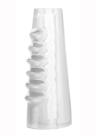 Hot Rod Xtreme Enhancer Penis Sleeve with Tiered Ridges - Clear