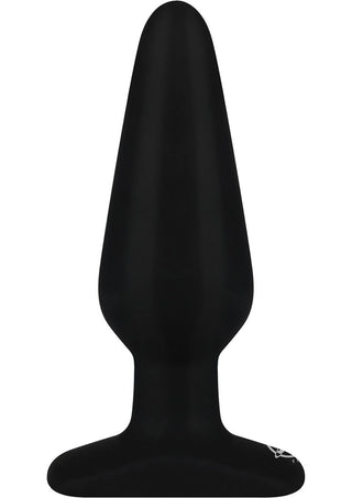 Hustler All About Anal Seamless Silicone Butt Plug - Black - 5.5in