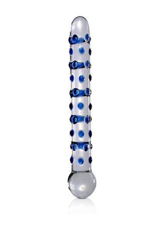 Icicles No 50 Textured Glass Probe - Blue/Clear