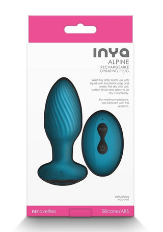 Inya Alpine Rechargeable Silicone Anal Plug with Remote Control