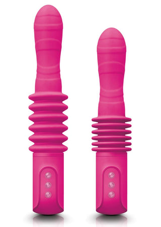 Inya Deep Stroker Silicone Rechargeable Vibrator - Pink