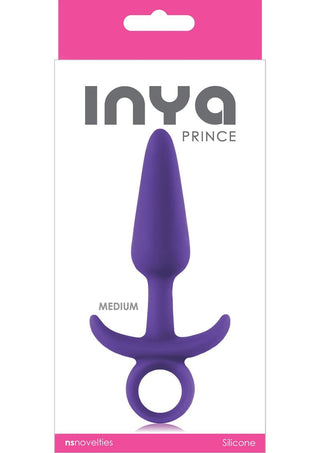 Inya Prince Silicone Butt Plug - Purple - Medium