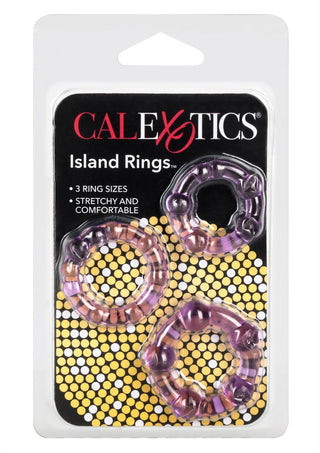 Island Rings Cock Rings - Purple - 3 Piece Set