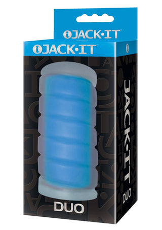 Jack-It Stroker Duo Masturbator - Blue/Sky Blue