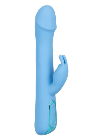 Jack Rabbit Elite Rotating Rabbit Silicone Rechargeable Vibrator - Blue