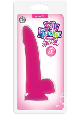 Jelly Rancher Smooth Rider Dildo - Pink - 5in