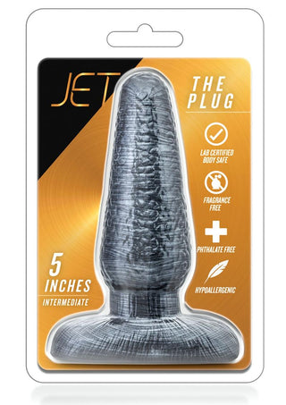 Jet The Plug Butt Plug- Carbon Metallic - Black