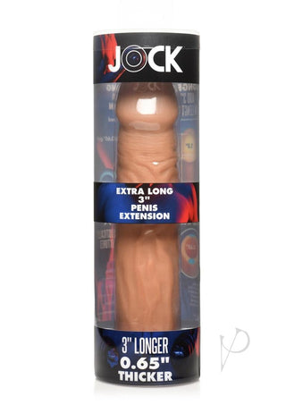 Jock Extra Long Penis Extension Sleeve - Caramel - 3in