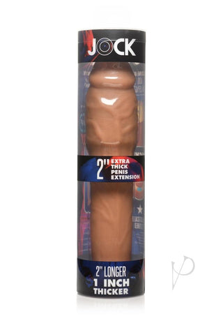 Jock Extra Thick Penis Extension Sleeve - Caramel - 2in