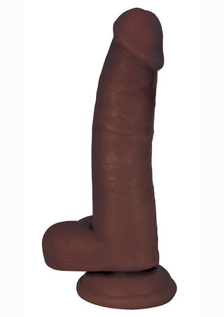 Jock Realistic Dildo with Balls - Chocolate - 8in