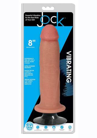 Jock Vibrating Dildo - Vanilla - 8in