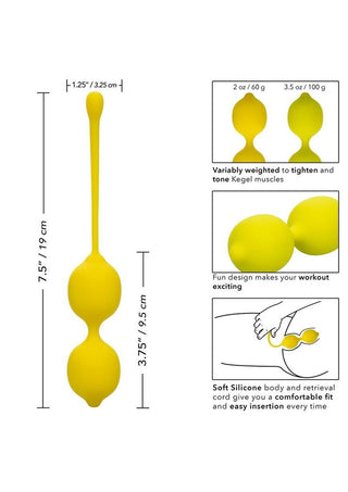 Kegel Training Set Lemon Silicone