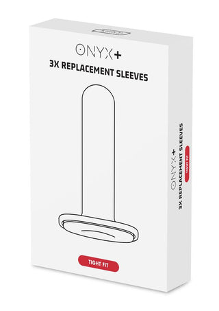 Kiiroo Onyx+ Replacement Sleeve - White - Tight Fit - 3 Per Pack