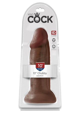 King Cock Chubby Dildo - Chocolate - 10in