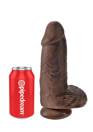 King Cock Chubby Dildo - Brown/Chocolate - 9in