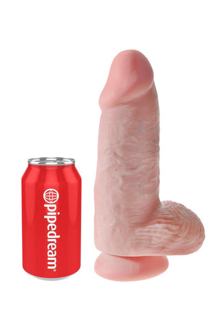 King Cock Chubby Dildo - Flesh/Vanilla - Large - 9in