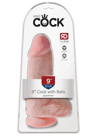 King Cock Chubby Dildo - Flesh/Vanilla - Large - 9in