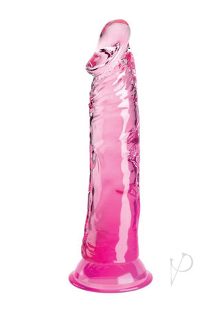 King Cock Clear Dildo - Clear/Pink - 8in