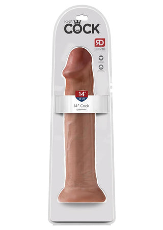 King Cock Dildo - Caramel - 14in