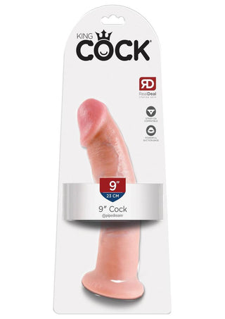 King Cock Dildo - Flesh/Vanilla - 9in