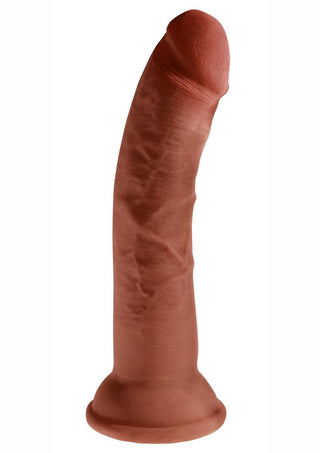 King Cock Plus Triple Density Dildo - Chocolate - 8in