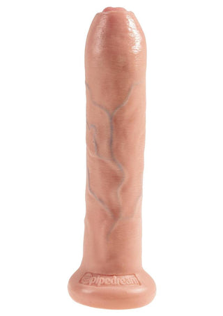 King Cock Uncut Cock Dildo - Beige/Flesh - 7in