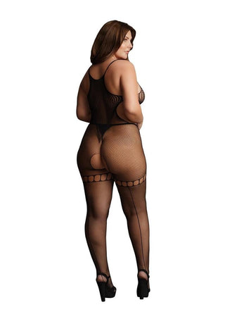 Le Desir Duo Net High Neck Bodystocking