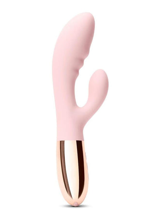 Le Wand Blend Rechargeable Siliconel Rabbit Vibrator - Rose Gold