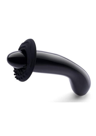 Le Wand Crystal G-Wand with Silicone Ring - Black Obsidian