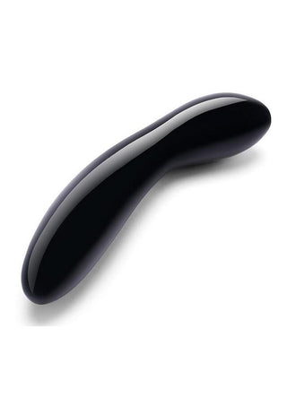 Le Wand Crystal G-Wand with Silicone Ring - Black Obsidian - Black