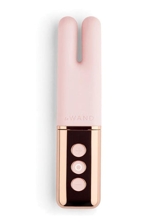 Le Wand Deux Silicone Rechargeable Dual Vibrator - Rose Gold