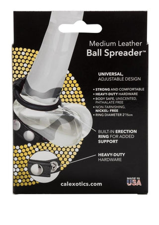 Leather Ball Spreader Cock Ring