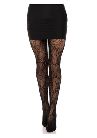 Leg Avenue Garden Rose Lace Tights