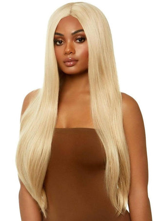 Leg Avenue Long Straight 33 Center Part Wig - Blonde/Yellow - One Size