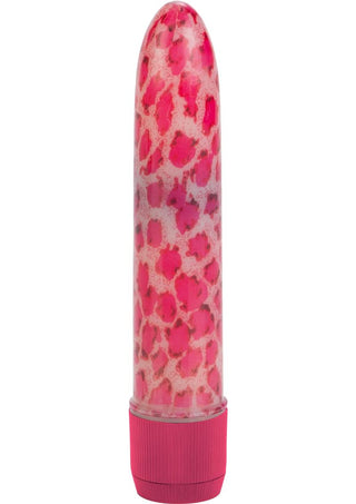 Leopard Waterproof Mini Massager - Pink - 4.5in