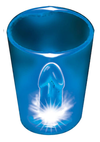 Light Up Cock Shot Glass - Blue