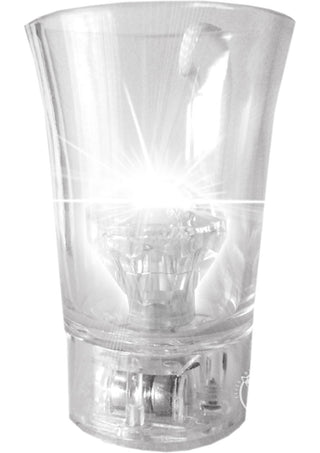 Light Up Diamond Shot Glass - Clear/Pink