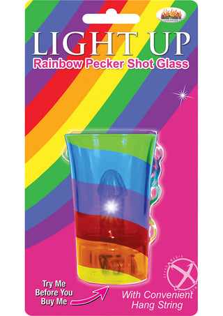 Light Up Rainbow Pecker Shot Glass