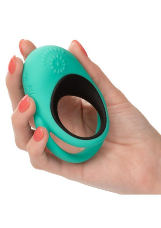 Link Up Remote Alpha Rechargeable Silicone Dual Stimulating Cock Ring with Remote Control