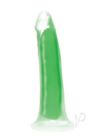 Lollicock Glow In The Dark Silicone Dildo - Glow In The Dark/Green - 7in