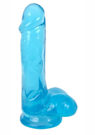 Lollicock Slim Stick Dildo with Balls - Berry Ice - 6in